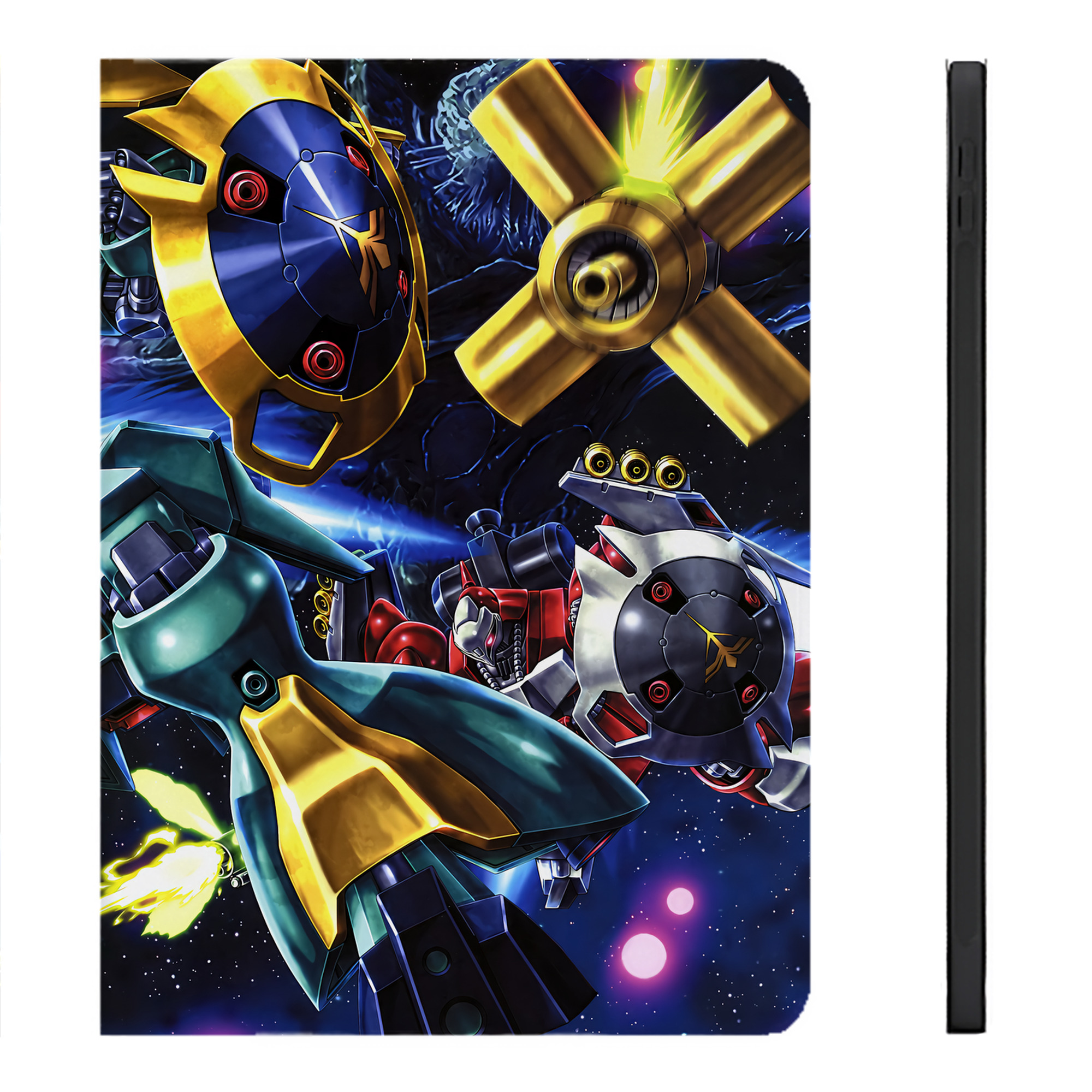 （画像用） 機動戦士ガンダム Mobile Suit Gundam IPadケース ペンホルダー付き ブックスタイルデザイン